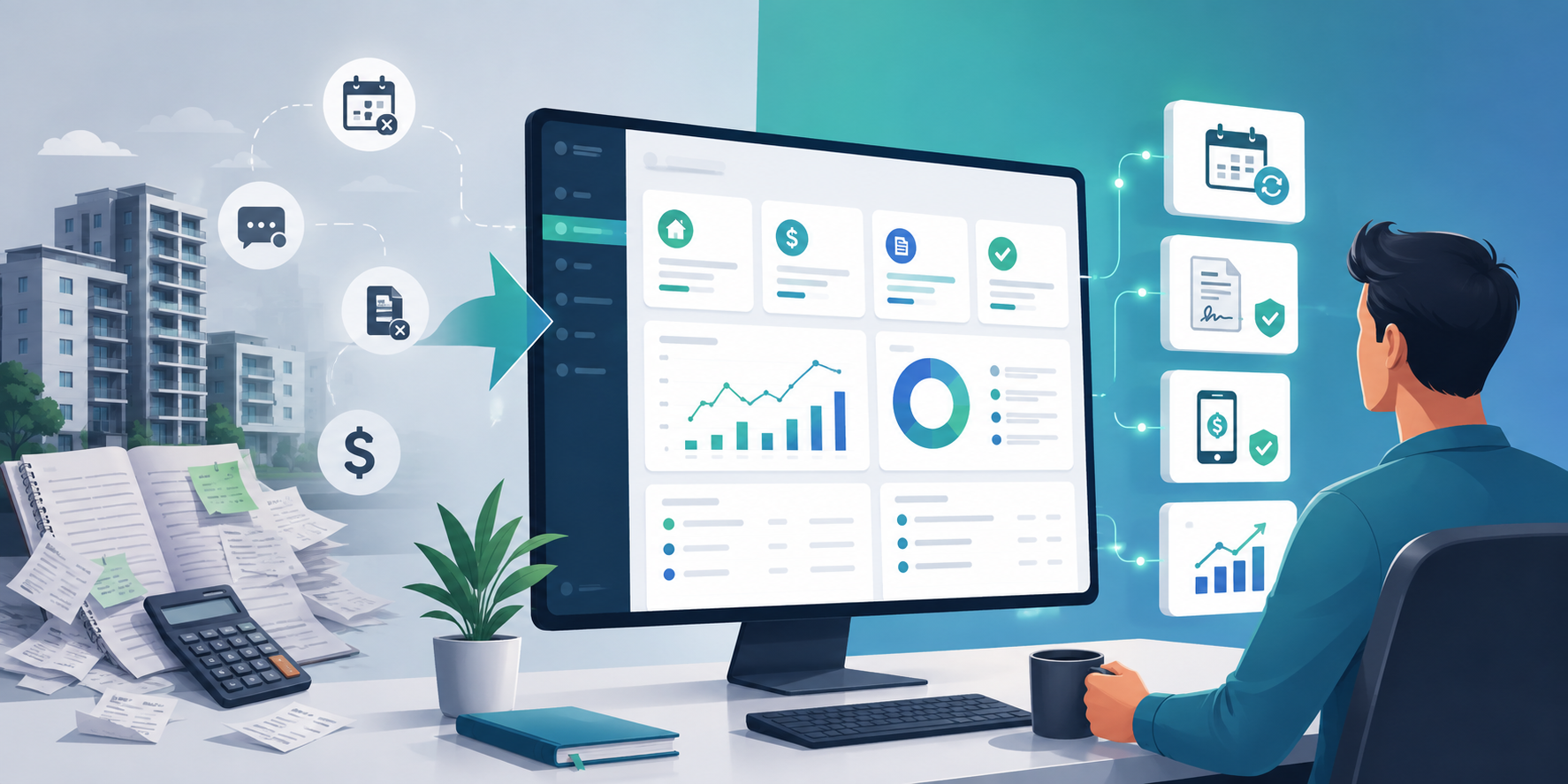 Capa do post: Software para Gestão de Aluguel: Guia para Escalar Imóveis